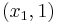 cuádruple (x_1, 1)