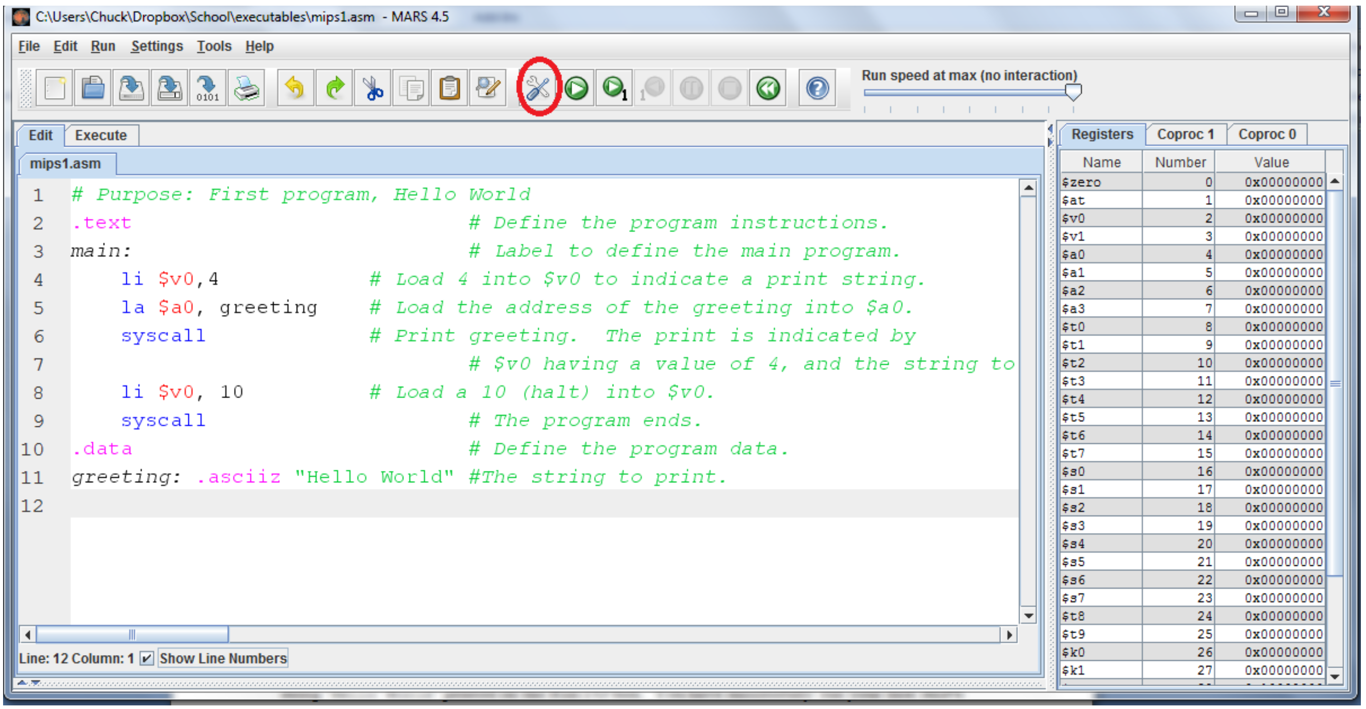 2.3: First Program In MIPS Assembly - Engineering LibreTexts