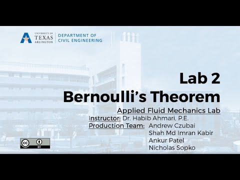 Thumbnail for the embedded element "Fluid Mechanics Lab #2 - Bernoulli’s Equation Experiment"