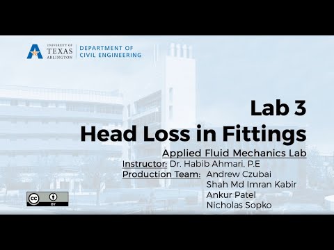 Thumbnail for the embedded element "Fluid Mechanics Lab # 3 - Head Loss in Fittings"