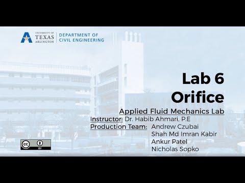 Thumbnail for the embedded element "Fluid Mechanics Lab # 6: Orifice and Free Jet Flow"