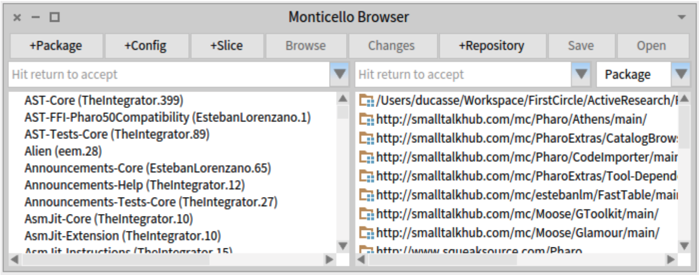 The Monticello Browser.