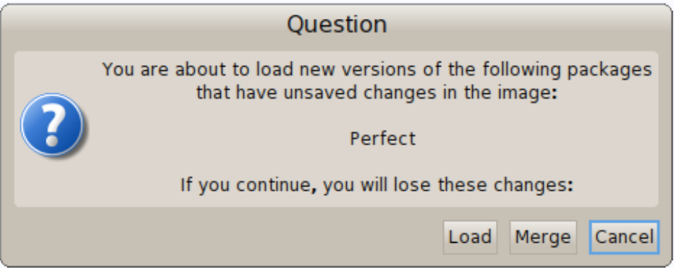 Unsaved changes warning.