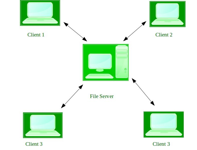The clients all need access to the file server, NOT just for application software, but for the operating system as well.