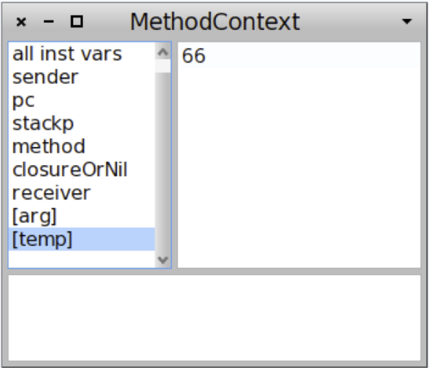 A method context where temp can be accessed.