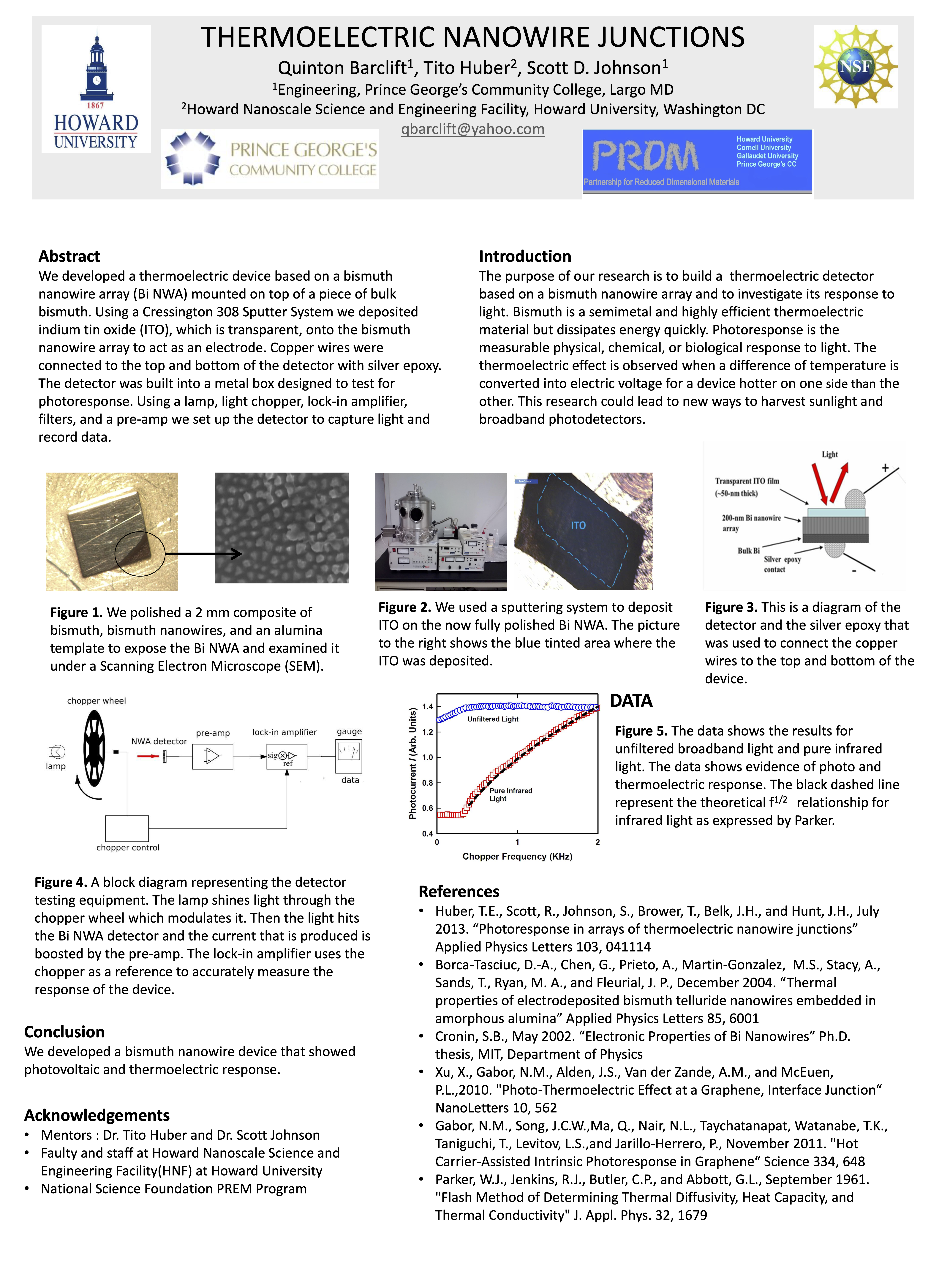 This presentation discusses one application of nanotechnology. As a bonus this presentation also included an example of a detector testing system that is a classic chopping method for getting small signal response which is important in engineering beyond nanotechnology.