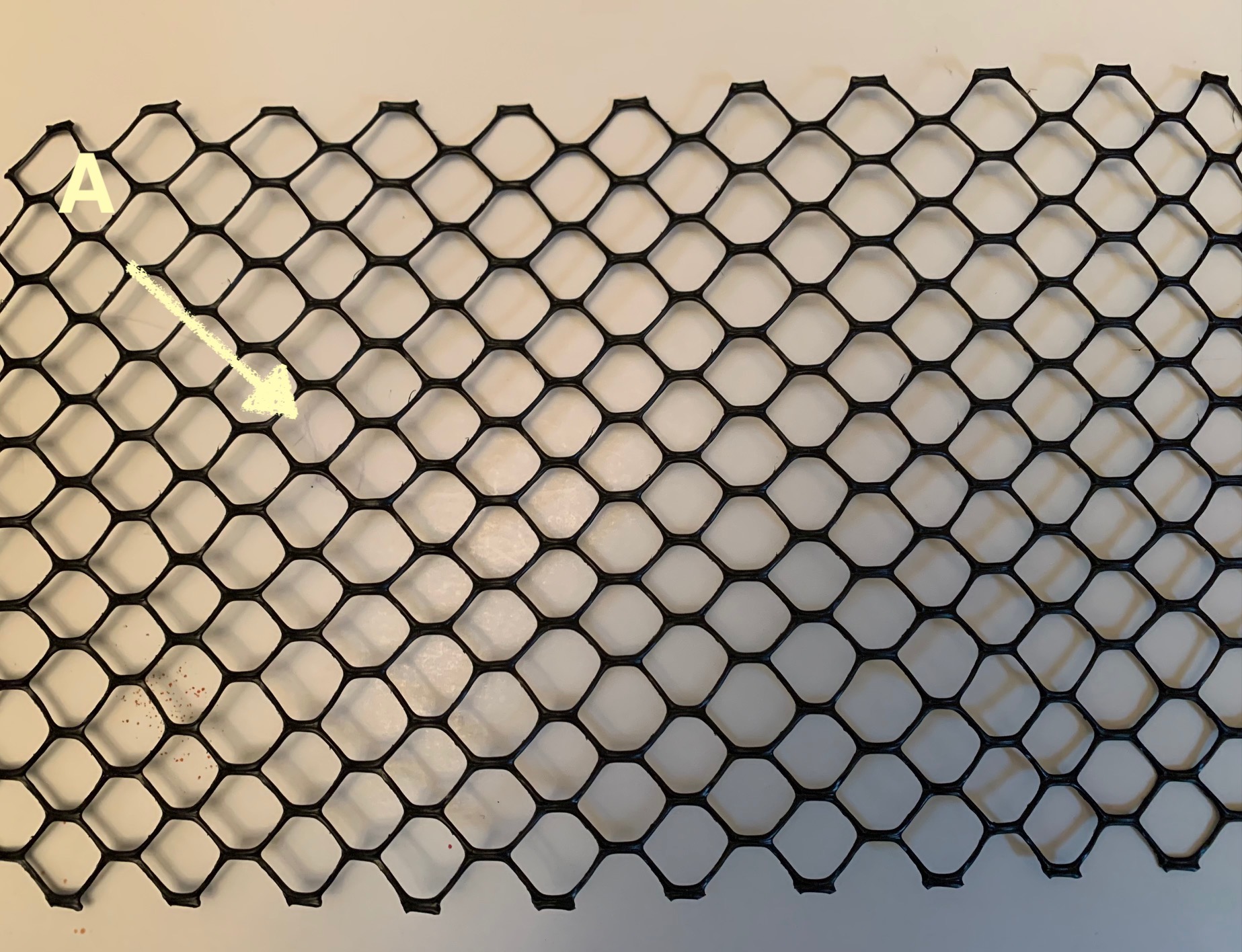 Using the "graphene" sheet if we wrap the sheet starting at A in the direction of the arrow (left; counter-clockwise) we will produce the chiral wrap at right. 