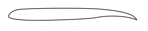 Un perfil aerodinámico supercrítico tiene un borde de ataque redondeado similar a un perfil aerodinámico estándar, pero sigue siendo un grosor relativamente constante más allá de la ubicación del cuarto de cuerda, hasta alcanzar aproximadamente dos tercios de su longitud. En este punto, la superficie superior gira ligeramente hacia abajo, pero la superficie inferior gira hacia arriba para disminuir el grosor, luego hacia abajo para dar como resultado un borde de salida afilado con un punto descendente.