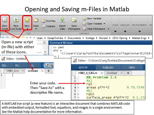 Opening and Saving m-Files in MATLAB