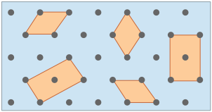 Various shapes of unit cells are shown. 