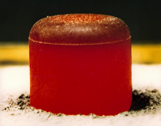 Figure 2. Plutonium-238 dioxide radioisotope fuel for NASA space probe (Wikicommons).