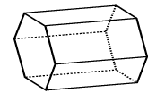 Diagram of a hexagonal prism