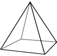 Diagram of a square-based pyramid