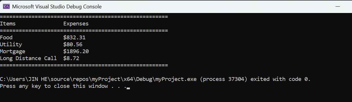 1.8: Case Study- Using setw() to Format the Output - Engineering LibreTexts