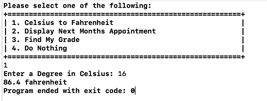 3.9: Switch Statements and Menu Driven Programs - Engineering LibreTexts