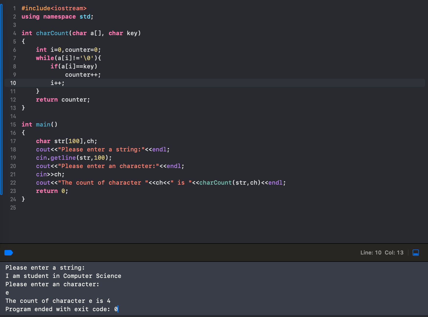 7.5: C-String and String Variables - Engineering LibreTexts