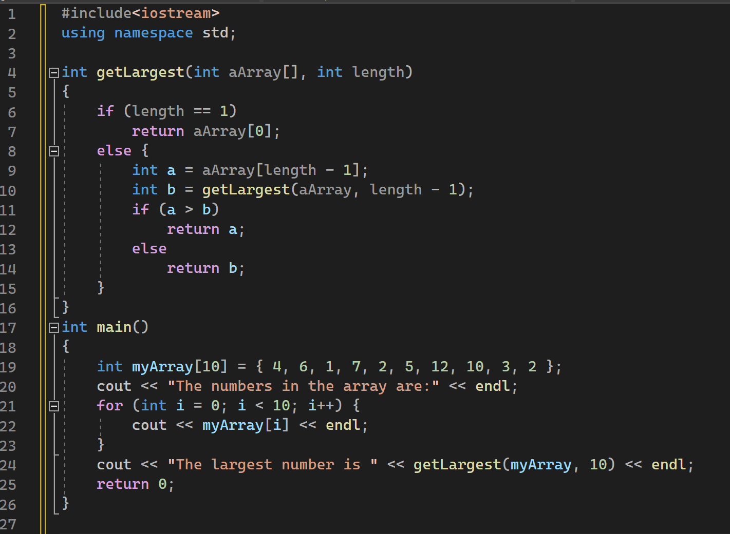 10.3: Using Array as Input of a Recursive Function - Engineering LibreTexts