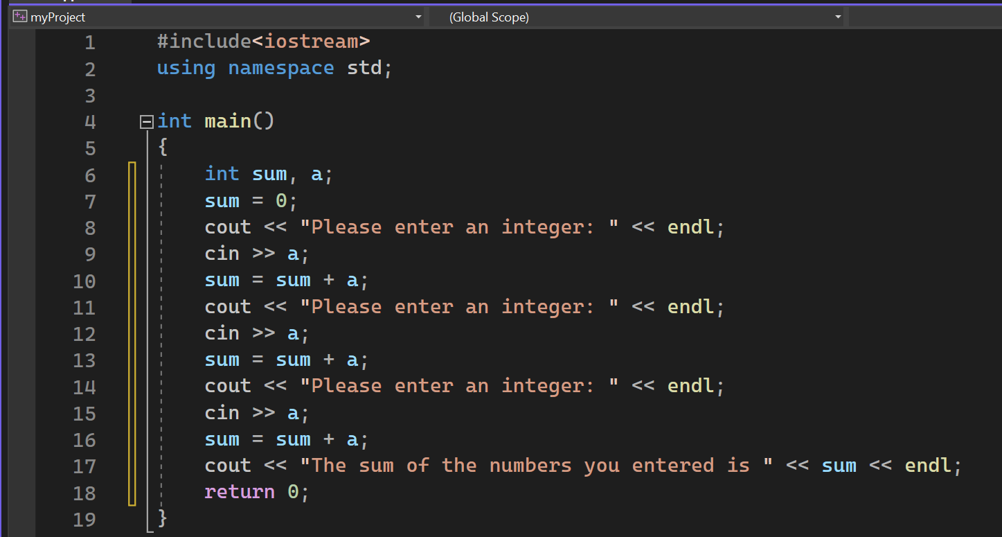 program 5: find sum of two integer numbers - 1000+... 5.3: Case Study- Find The Sum - Engineering LibreTexts